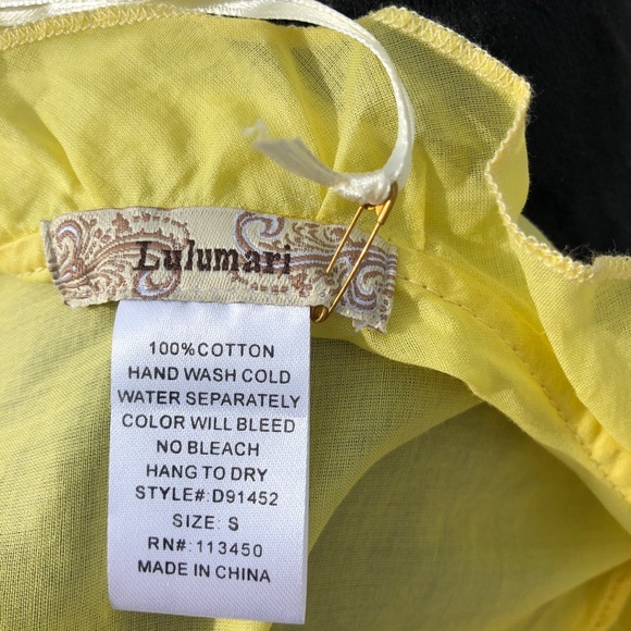 Women’s Yellow Lulumari Dress - Picture 5 of 5